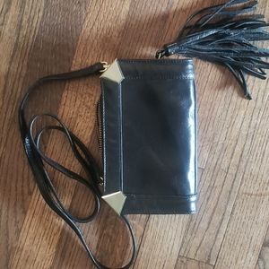 EUC Foley and Corinna crossbody with gold accents